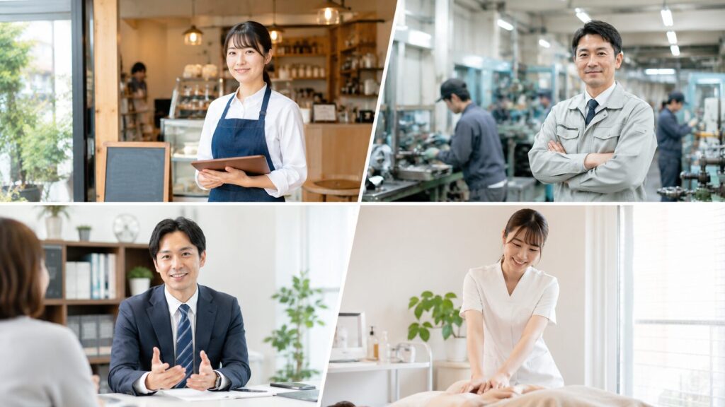 対応している業種